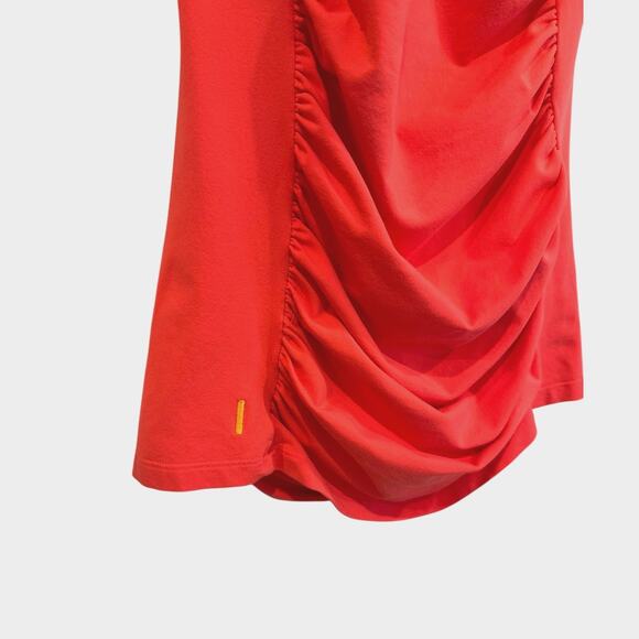 LUCY Power Supplex Nylon Blend Salmon Gathered Front Pullover Workout Tank Small - Picture 5 of 6